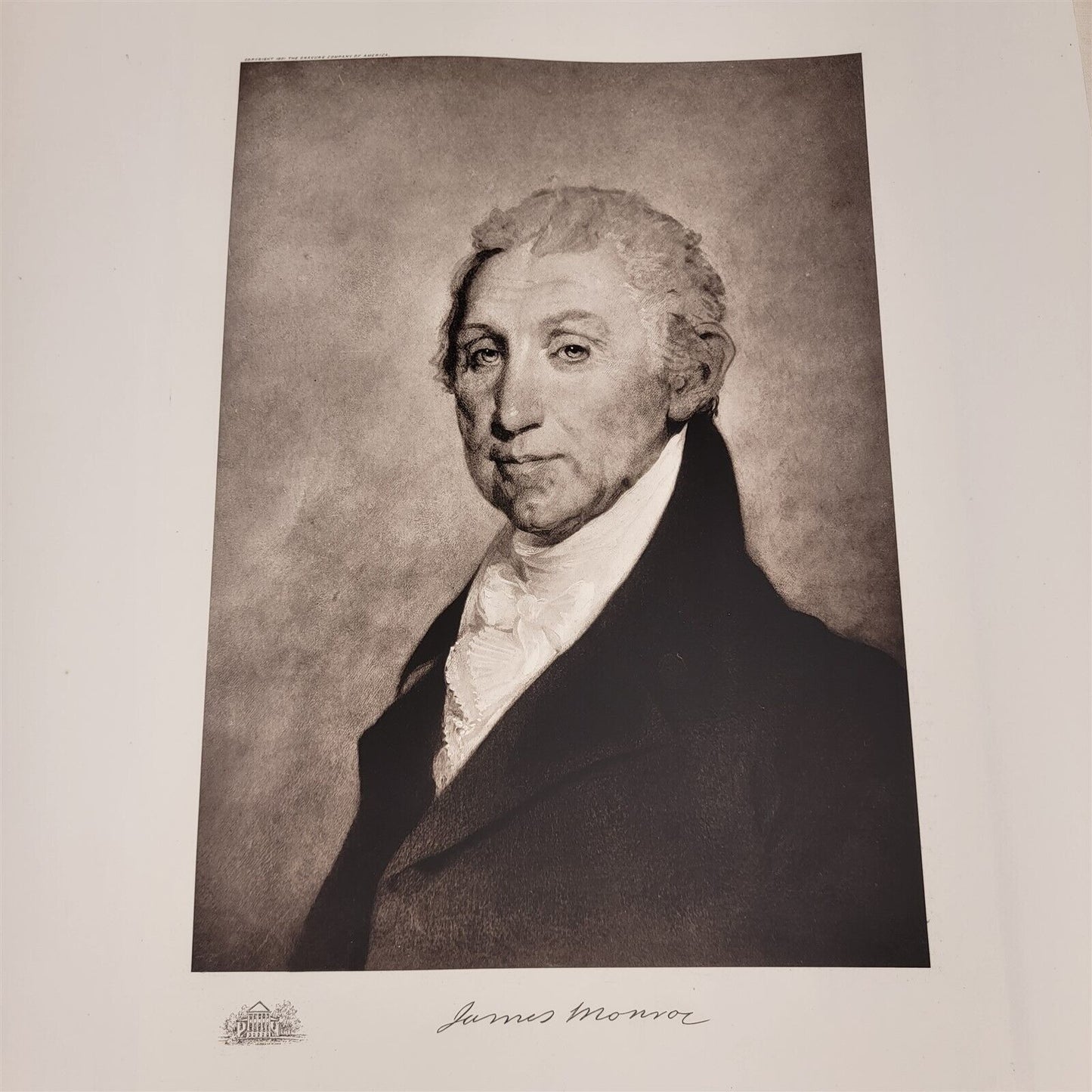 James Monroe 1901 White House Gallery Official Portraits US Presidents Gravure