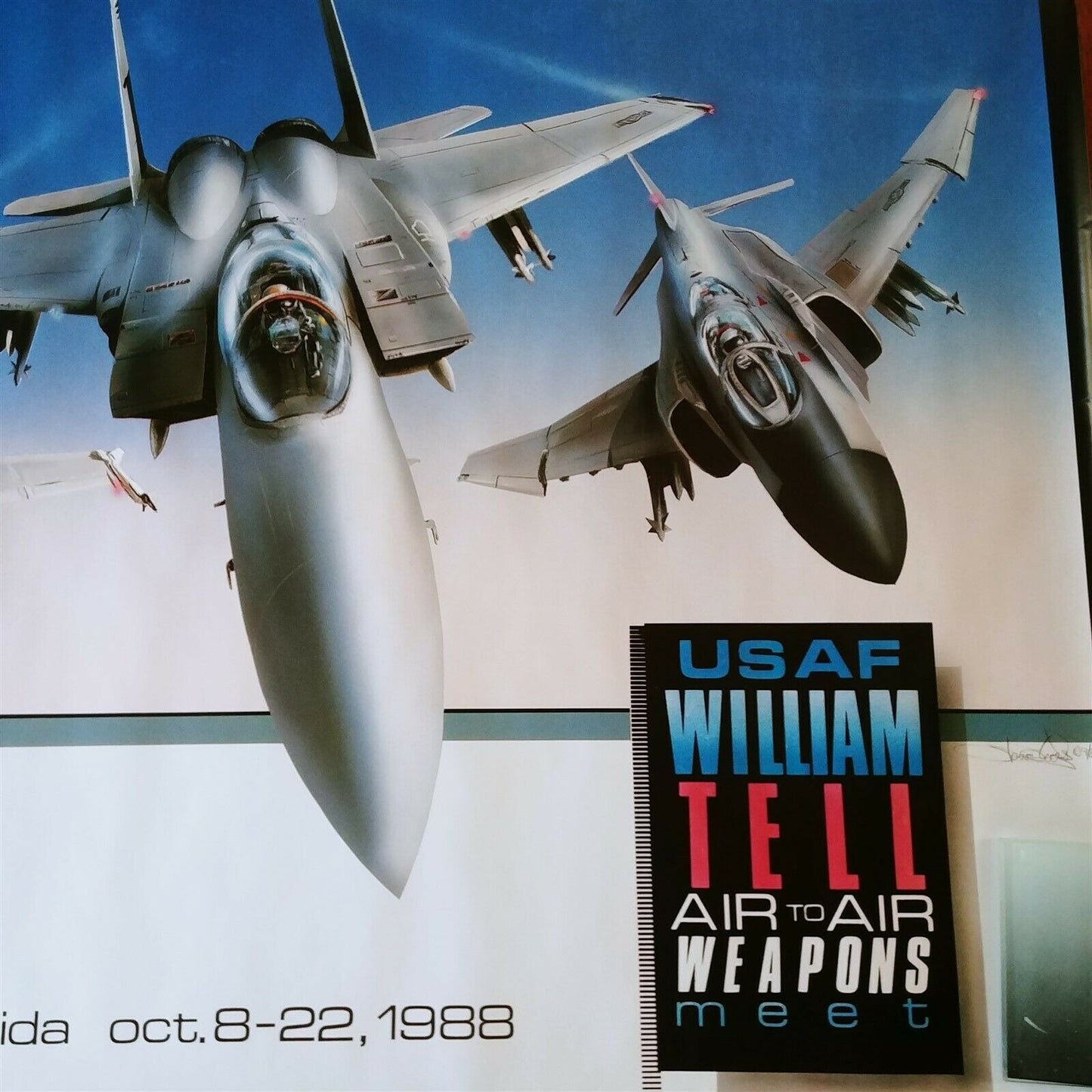 William Tell Tyndall Oct 1988 Air Force Poster Jets