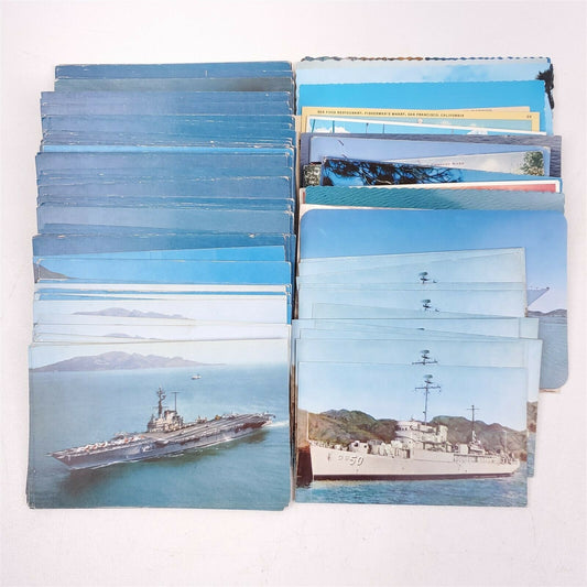 115 Vintage Postcards Boats, Ships Nautical