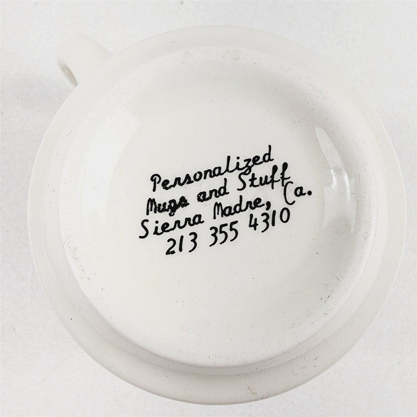 Vintage 1976 1776 Bicntennial Coffe Cup Mug Personalized Sierra Madre - 3 1/4"