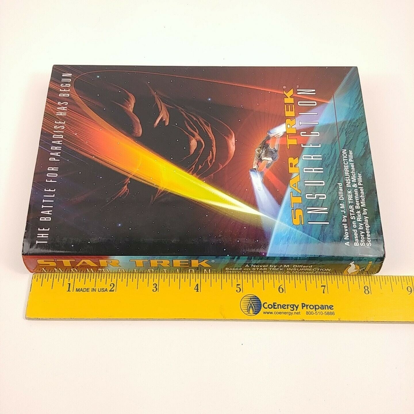 4 Star Trek Books Hardcover w/ DJs Probe Sarek Insurrection Prime Directive