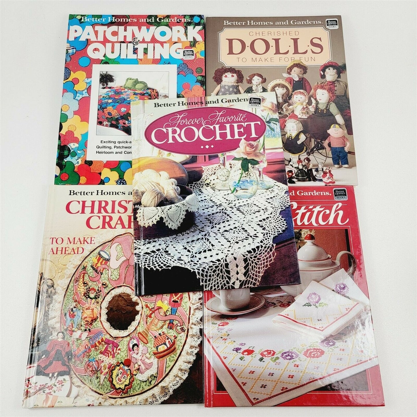 5 Better Homes & Gardens Doll Making Quilting Crochet Cross-Stitch Home Crafts