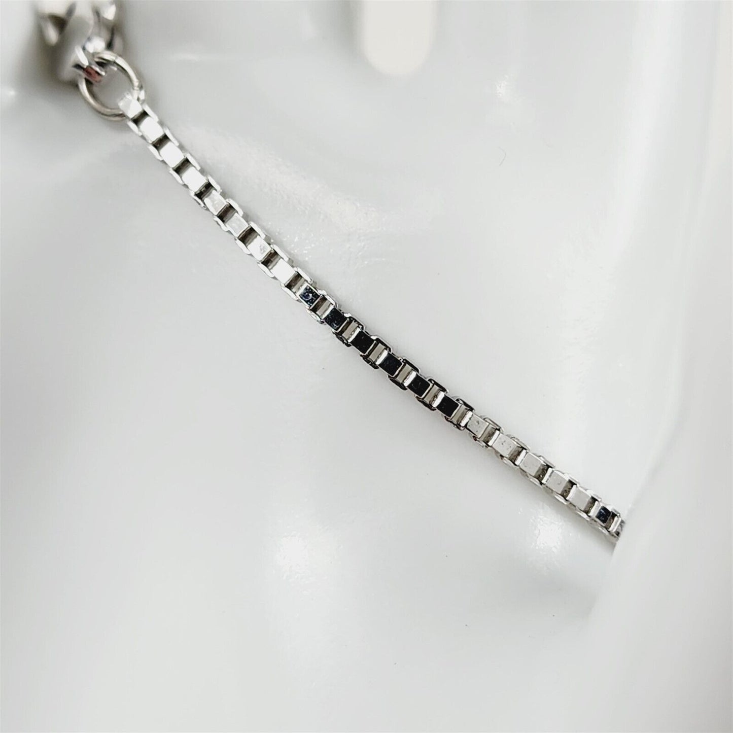 Rhodium Plated Anklet Ankle Bracelet Cable Link 1.25mm Chain - 10"