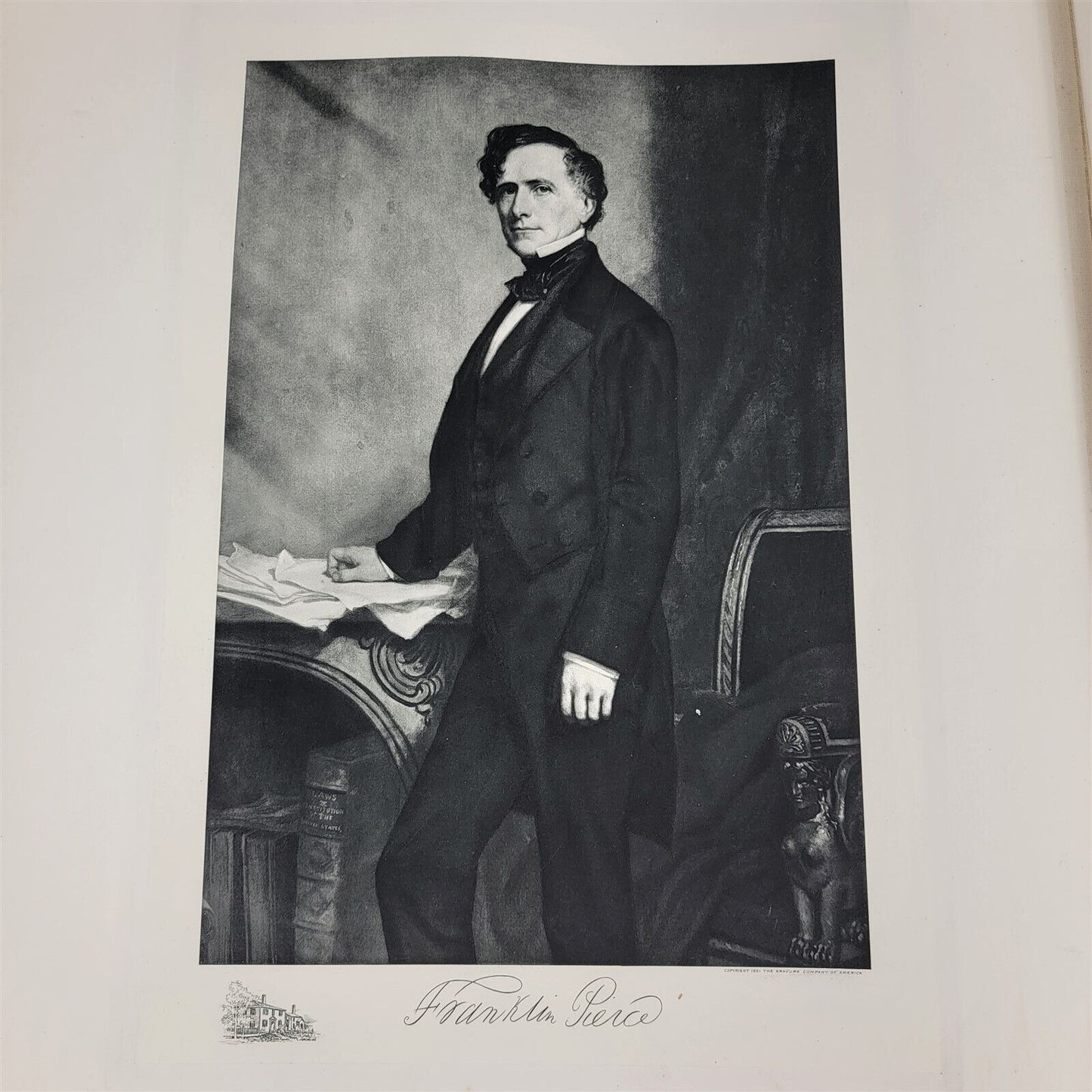 Franklin Pierce 1901 White House Gallery Official Portraits Presidents Gravure
