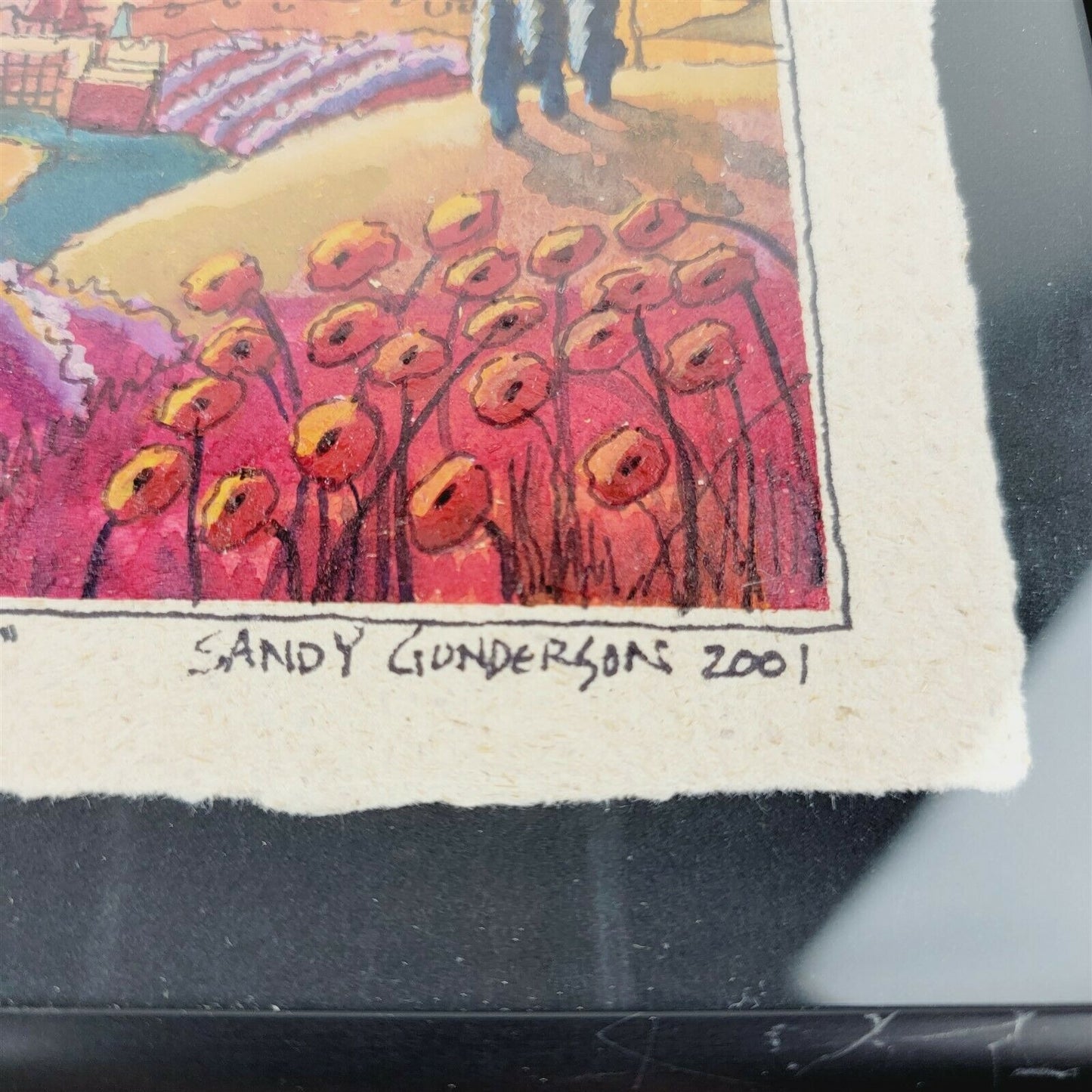 Sandy Gunderson Bass Art "As Morning Breaks" Watercolor 2001 - 8" x 8"